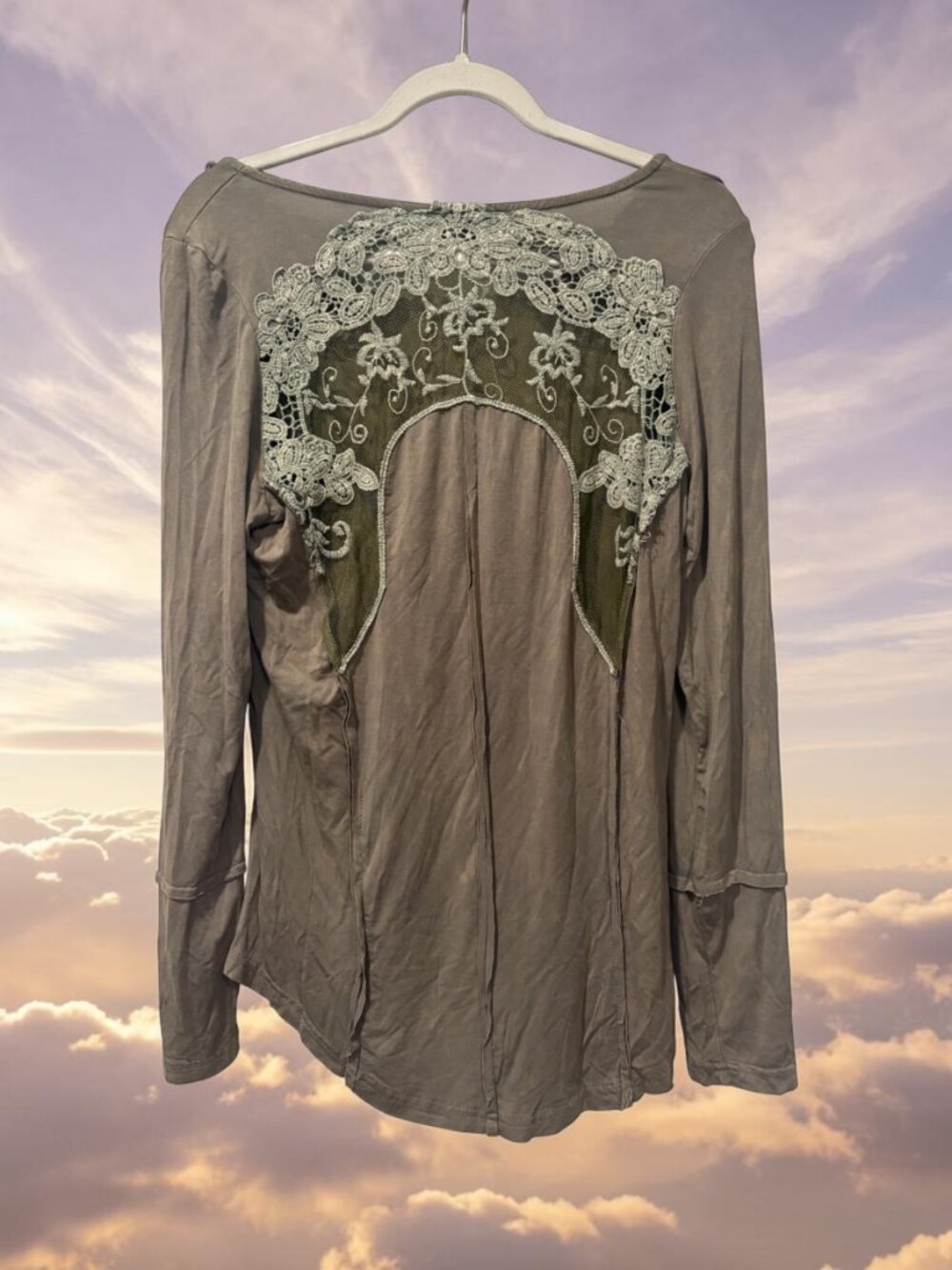 Olive green POL shirt size Large - Picture 3 of 5